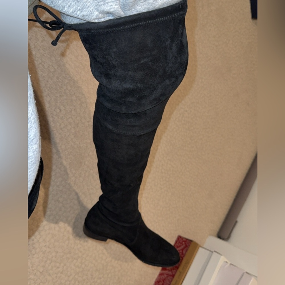 Black Over-the-Knee Women's Boots - Picture 8 of 8